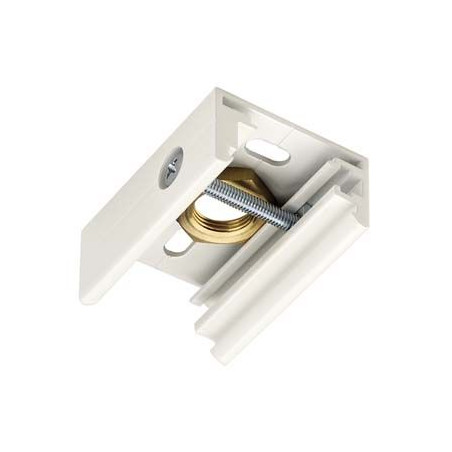 EUTRAC clip de fixation pour rail 3 allumages, blanc RAL9016