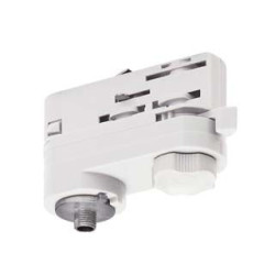 S-TRACK, adaptateur électrique, M10x8mm, blanc RAL9016