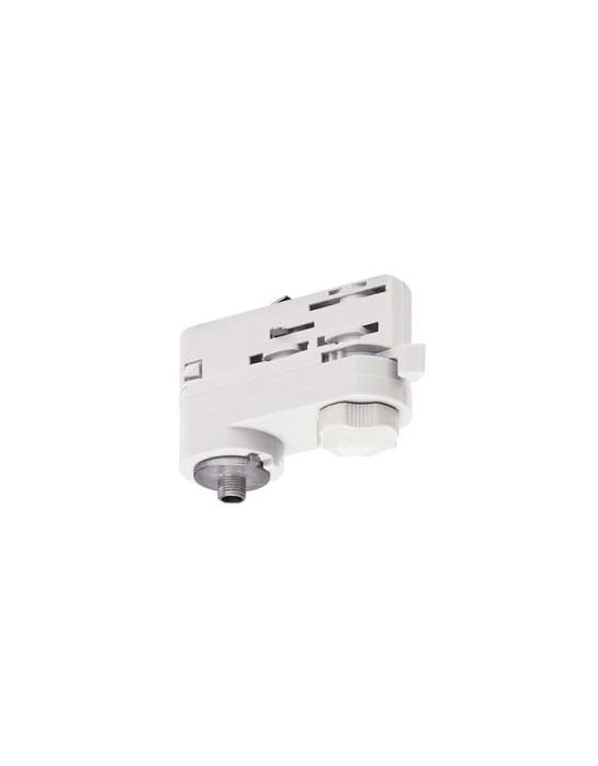 S-TRACK, adaptateur électrique, M10x8mm, blanc RAL9016