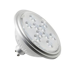 LED, QPAR111, GU10, 7W, 3000K, 13¡, argent