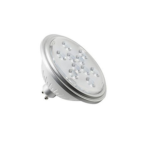 LED, QPAR111, GU10, 7W, 3000K, 13¡, argent