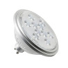 LED, QPAR111, GU10, 7W, 3000K, 13¡, argent