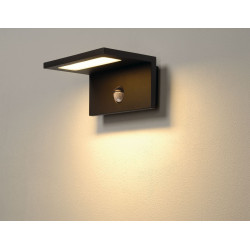ANGOLUX S, applique avec detecteur, anthracite, LED 9,8W 3000K, IP44