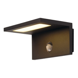 ANGOLUX S, applique avec detecteur, anthracite, LED 9,8W 3000K, IP44