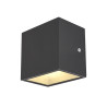 SITRA CUBE WL, applique/plafonnier anthracite, LED 10W 3000K, IP44