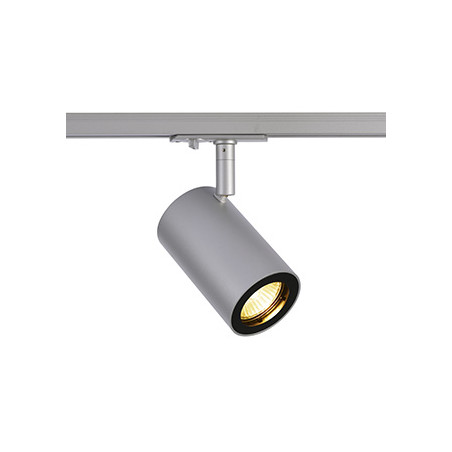 ENOLA_B TRACK, spot gris argent, GU10/QPAR51 50W max., adaptateur 1 allumage inclus
