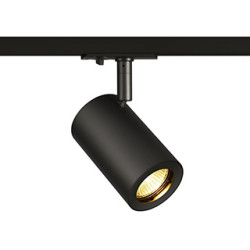 ENOLA_B TRACK, spot noir, GU10/QPAR51 50W max., adaptateur 1 allumage inclus