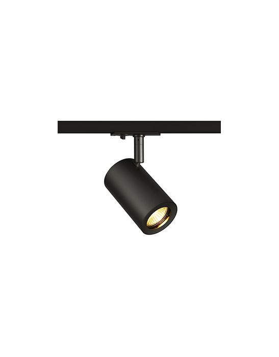 ENOLA_B TRACK, spot noir, GU10/QPAR51 50W max., adaptateur 1 allumage inclus