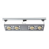 Rail 3 allumages, kardatrack 4xqrb 111 avec adaptateur
