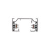Rail 1 allumage 230V en saillie, gris argent 3m