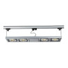 Rail 3 allumages, kardatrack 4xqrb 111 avec adaptateur