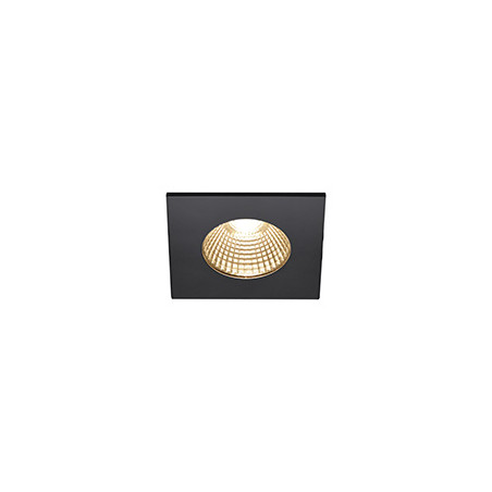 PATTA-I encastre plafond, carre, noir, LED 7,3W 1800-3000K