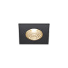 PATTA-I encastre plafond, carre, noir, LED 7,3W 1800-3000K