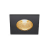 PATTA-I encastre plafond, carre, noir, LED 7,3W 1800-3000K