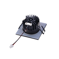 PATTA-I encastre plafond, carre, noir, LED 7,3W 1800-3000K