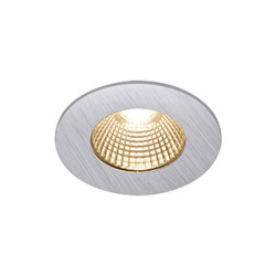 PATTA-I encastre plafond, rond, alu brosse, LED 7,3W 1800-3000K
