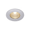 PATTA-I encastre plafond, rond, alu brosse, LED 7,3W 1800-3000K