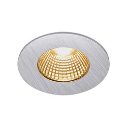 PATTA-I encastre plafond, rond, alu brosse, LED 7,3W 1800-3000K