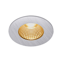 PATTA-I encastre plafond, rond, alu brosse, LED 7,3W 1800-3000K