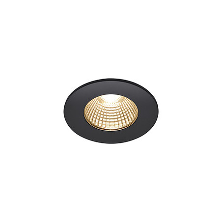 PATTA-I encastre plafond, rond, noir, LED 7,3W 1800-3000K