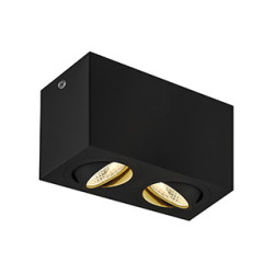 TRILEDO DOUBLE plafonnier en saillie, blanc, GU10 50W max.