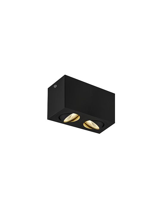 TRILEDO DOUBLE plafonnier en saillie, blanc, GU10 50W max.
