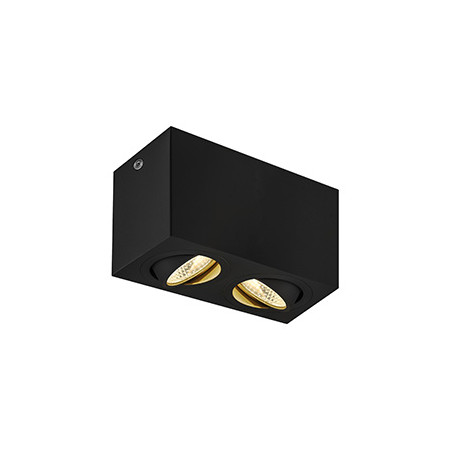 TRILEDO DOUBLE plafonnier en saillie, blanc, GU10 50W max.