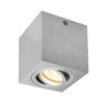 TRILEDO CARRE CL plafonnier, alu brosse, GU10 50W max.