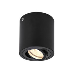 TRILEDO ROND CL plafonnier, noir, GU10 50W max.
