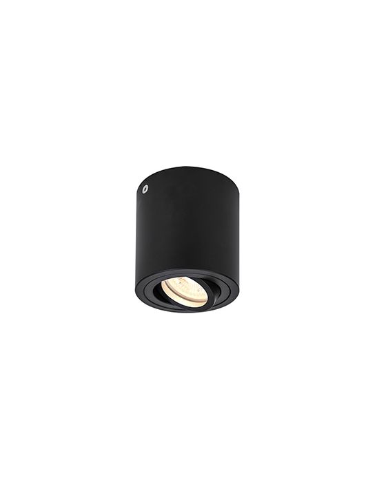 TRILEDO ROND CL plafonnier, noir, GU10 50W max.