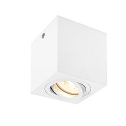 TRILEDO CARRE CL plafonnier, blanc, GU10 50W max.