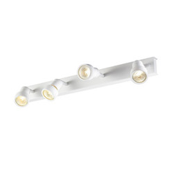 PURI 4 plafonnier, blanc, GU10, max. 4x50W, anneau deco inclus