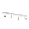 PURI 4 plafonnier, blanc, GU10, max. 4x50W, anneau deco inclus