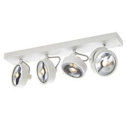 KALU 4, applique/plafonnier, blanc, QPAR111 4x75Wmax.