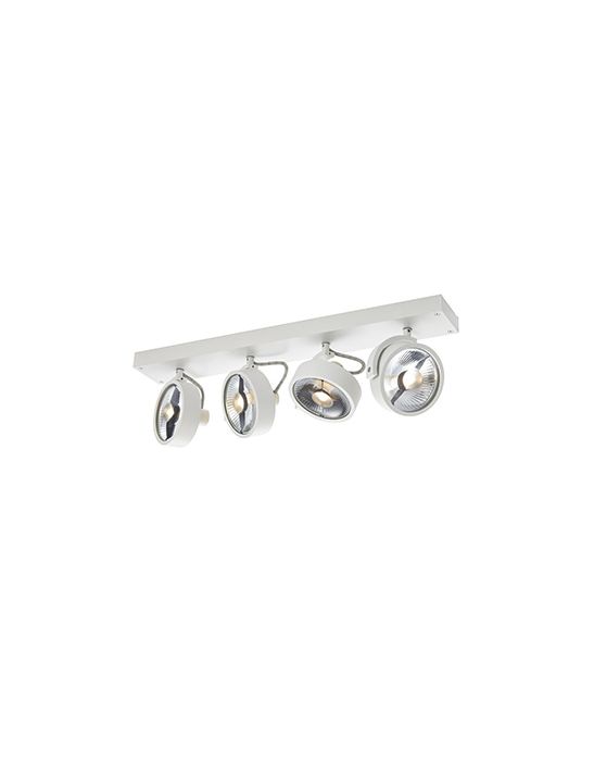 KALU 4, applique/plafonnier, blanc, QPAR111 4x75Wmax.