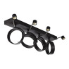 KALU 4, applique/plafonnier, noir, QPAR111 4x75Wmax.