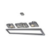 cadre pour systeme Aixlight pendant, cadre 160 cm gris argent