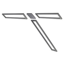 cadre pour systeme Aixlight pendant, cadre 160 cm gris argent