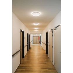 LIPSY 40 plafonnier, dome, blanc, LED 3000/4000K, dimmable