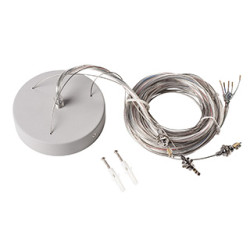 Kit de suspension pour MEDO LED, gris argent, 5m