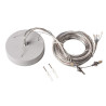 Kit de suspension pour MEDO LED, gris argent, 5m