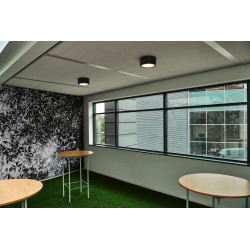 FERA 25, 2000lm, rond, noir, LED 21W, 3000K