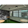 FERA 25, 2000lm, rond, noir, LED 21W, 3000K