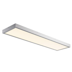 PANEL plafonnier en saillie, gris argent, LED 45W, 3000K, 1200x300mm