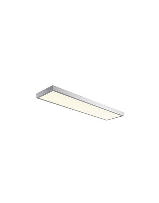 PANEL plafonnier en saillie, gris argent, LED 45W, 4000K, 1200x300mm