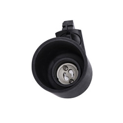PURI TRACK, verre noir, GU10, max. 50W, adaptateur 1 allumage inclus