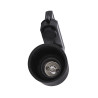 PURI TRACK, verre noir, GU10, max. 50W, adaptateur 3 allumages inclus