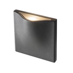 VILUA S, applique, anthracite, 3000K, IP54, 100 degres, 405lm