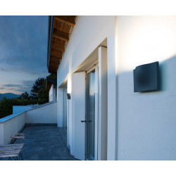 VILUA L, applique, anthracite, 3000K, IP54, 100 degres, 810lm