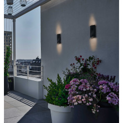 VILUA UP/DOWN, applique, anthracite, IP54, 100 degres